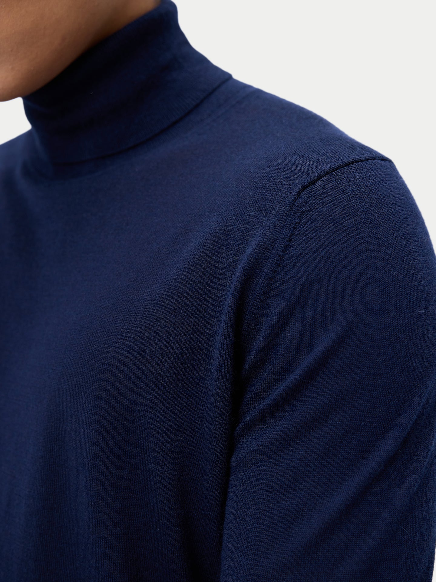 Cashmere-Silk Turtleneck Sweater