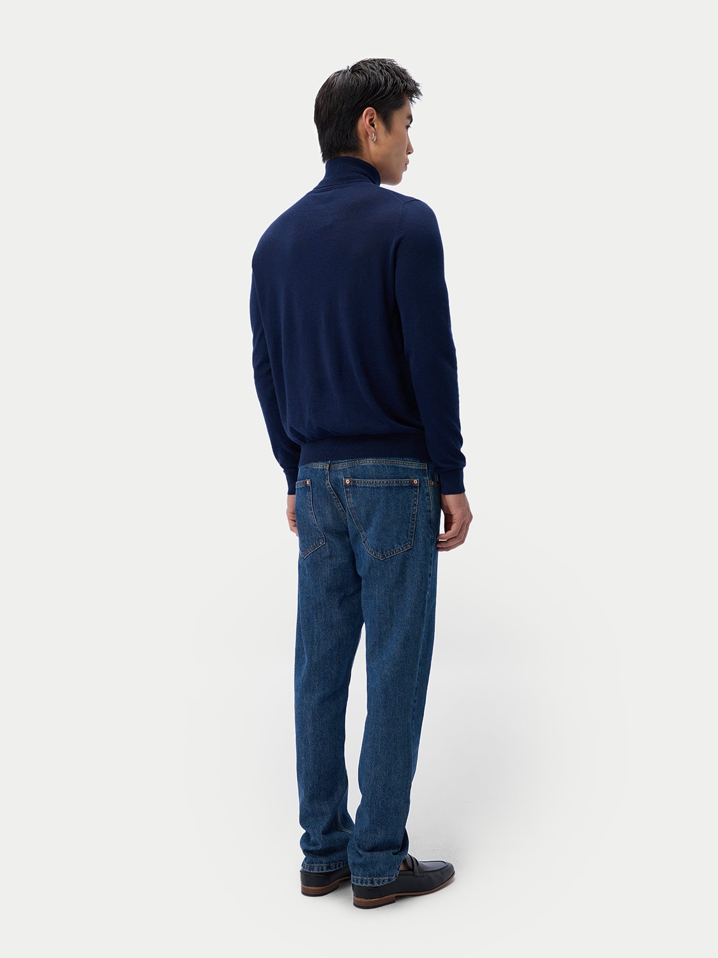 Cashmere-Silk Turtleneck Sweater