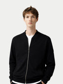 Cashmere Bomber Black - Gobi Cashmere #color_black