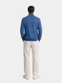 Essential Turtleneck Cashmere Sweater Bijou Blue - Gobi Cashmere #color_bijou-blue