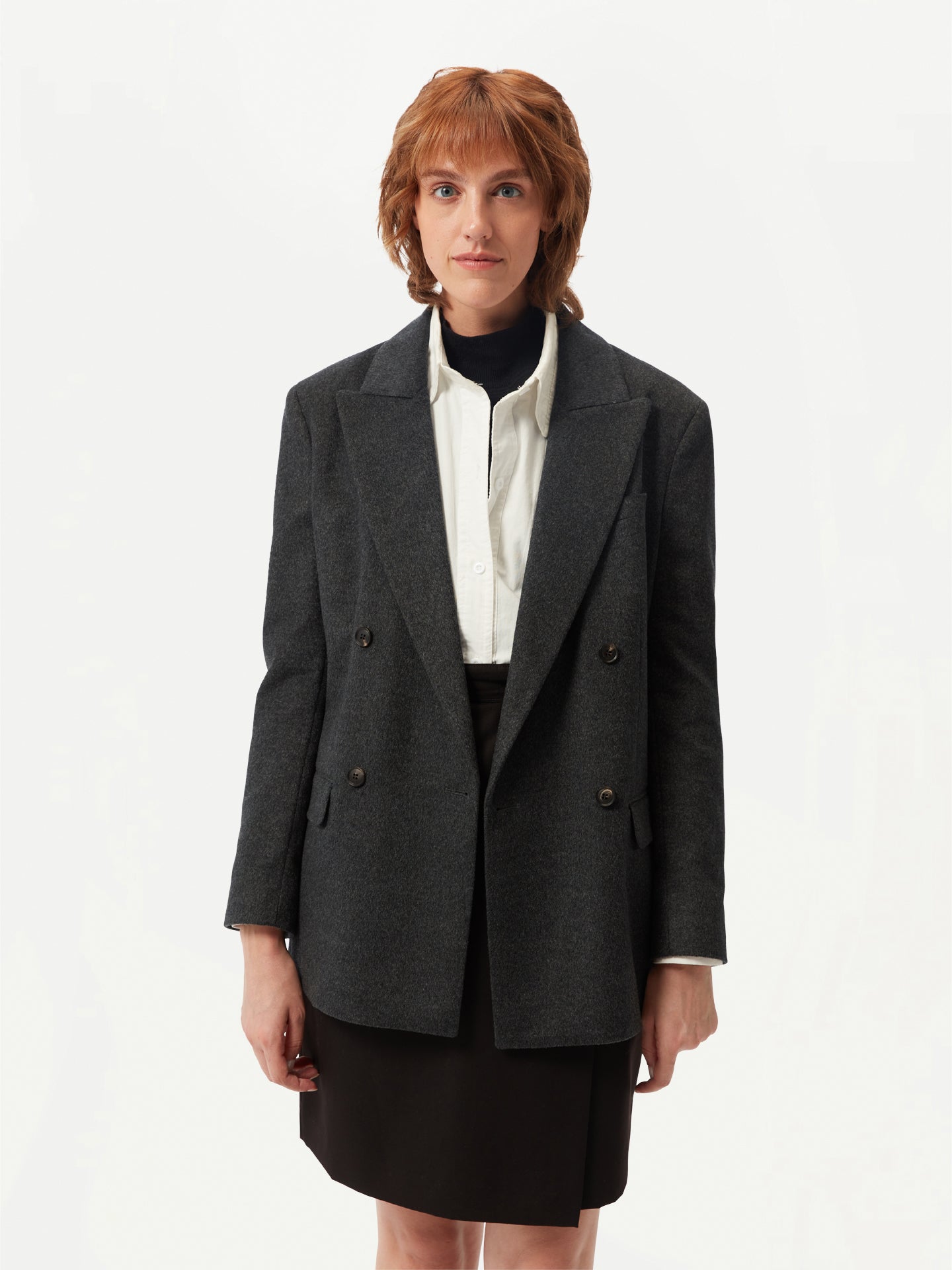 Double-Breasted Cashmere Blazer