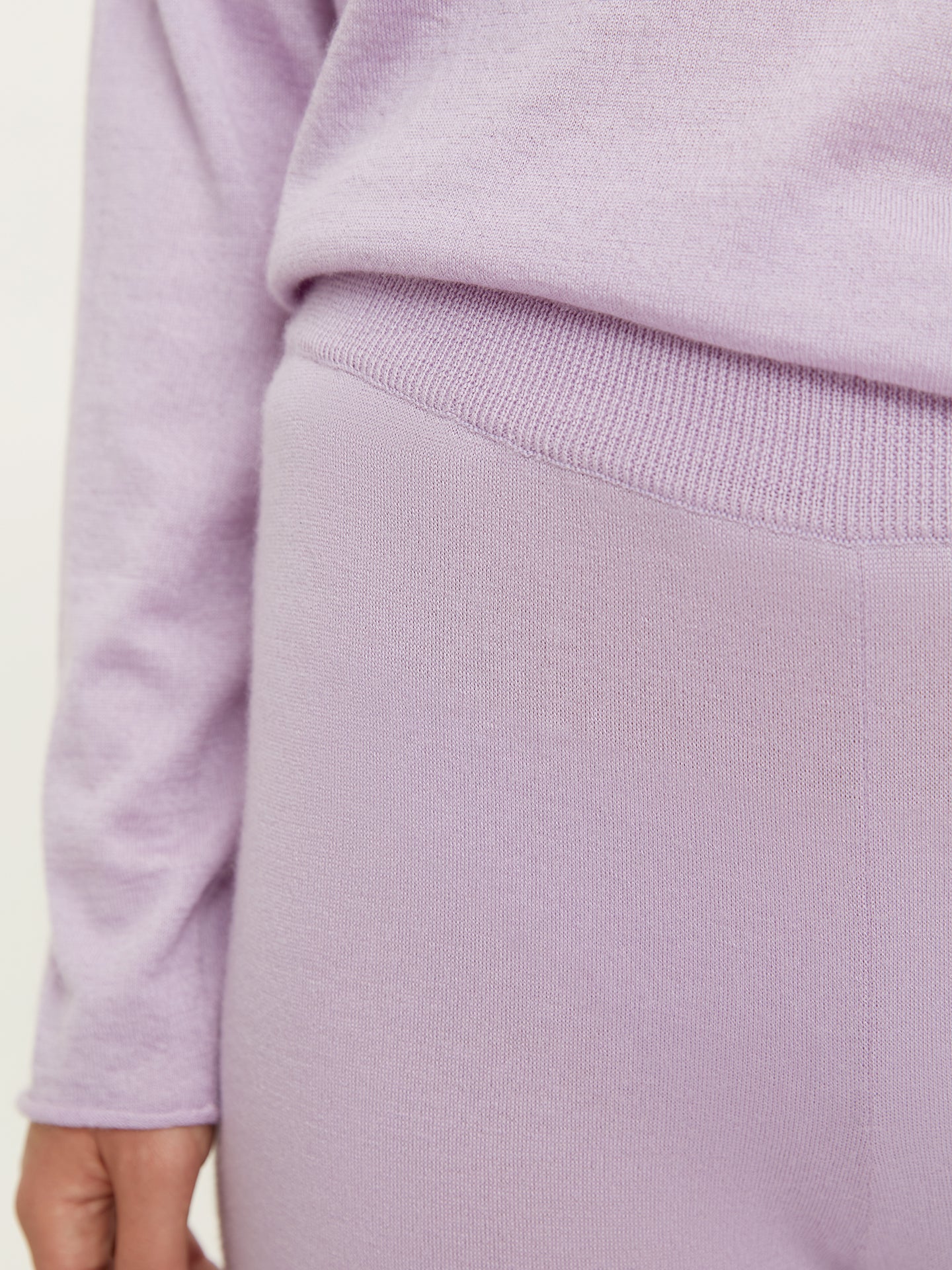 Women's Silk Cashmere Wide Leg Pants Orchid Bloom - Gobi Cashmere
