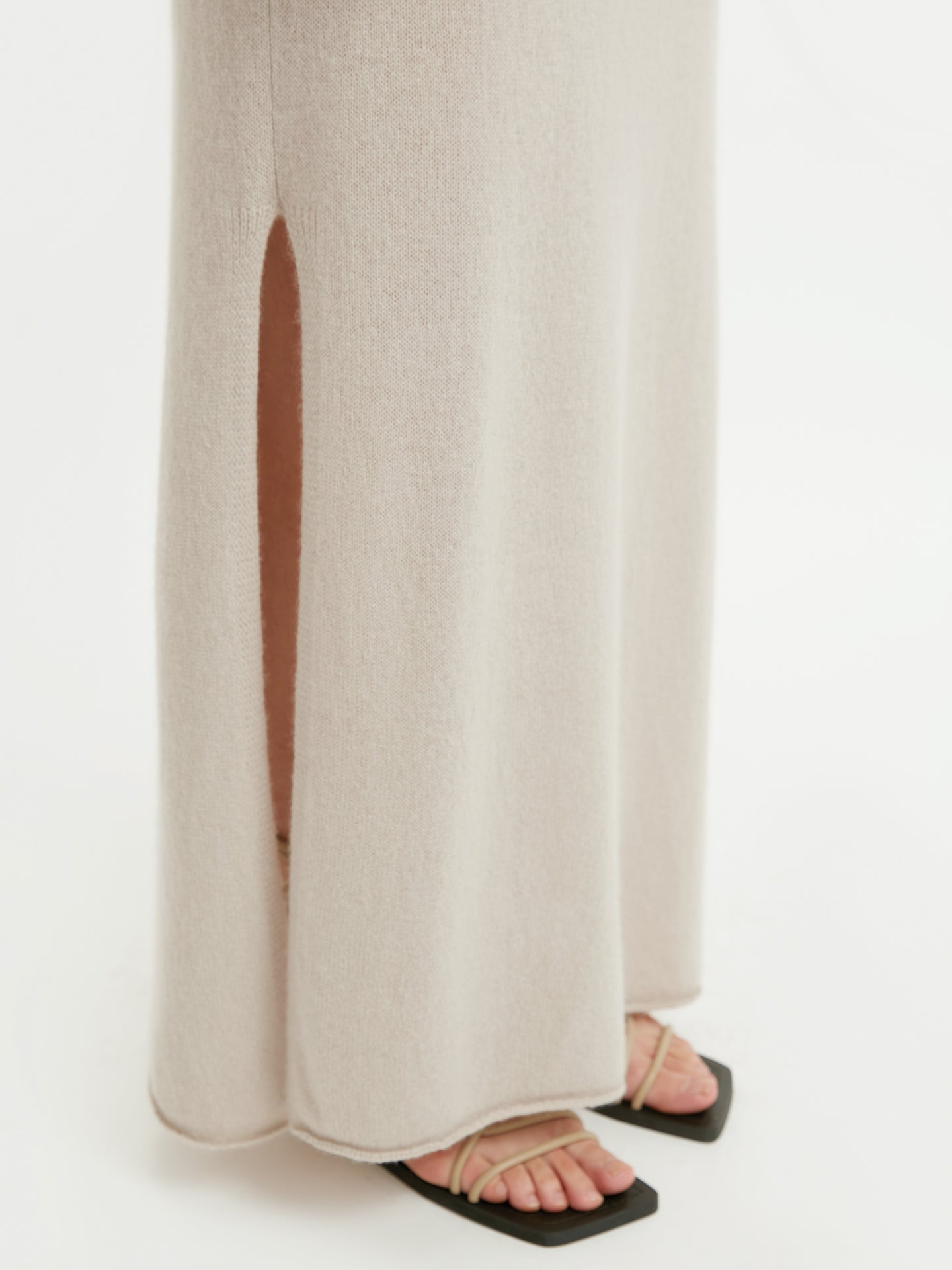 Women's Cashmere Lightweight Dress Chateau Gray - Gobi Cashmere