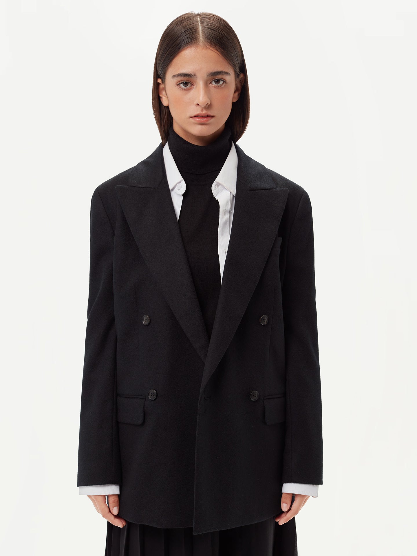 Double-Breasted Cashmere Blazer