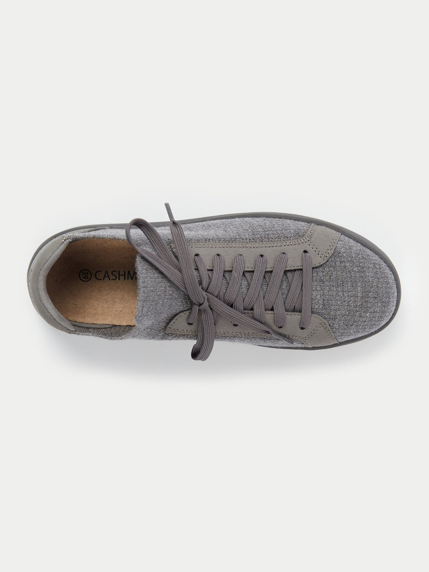 Mercerized Wool Cashmere Knitted Sneakers