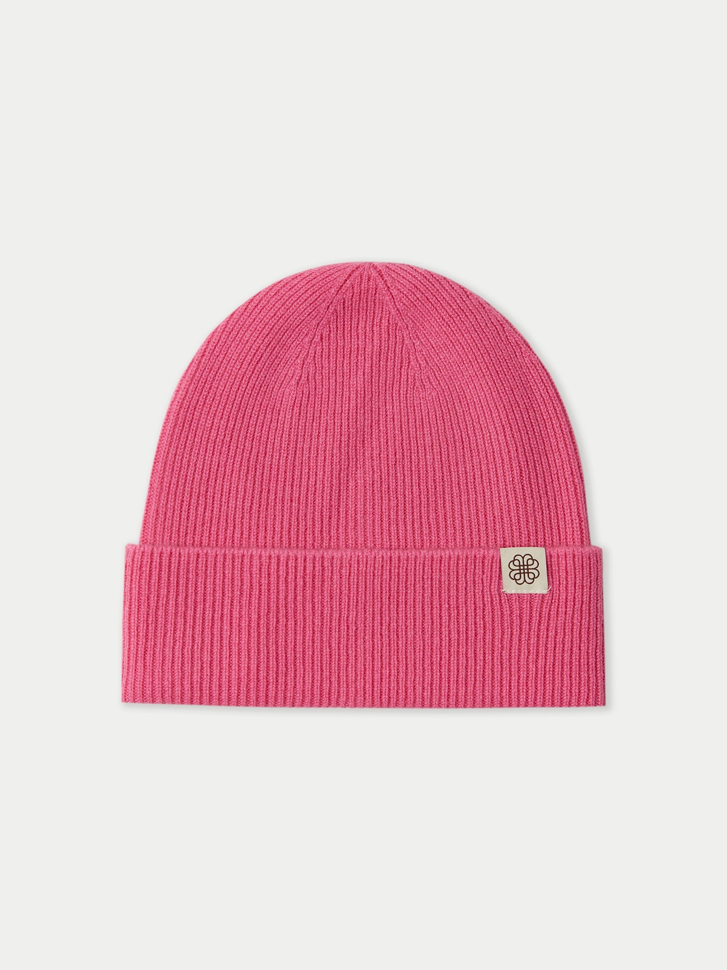 Unisex Cashmere Rib Knit Beanie Aurora Pink - GOBI Cashmere