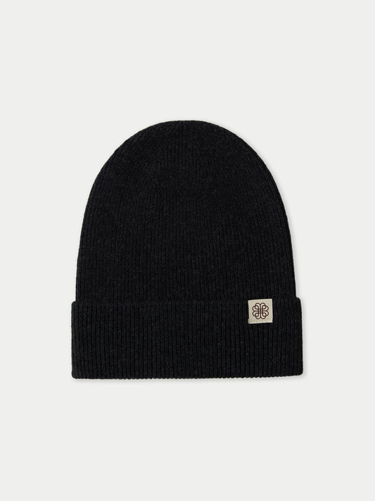 Cashmere Rib Knit Beanie