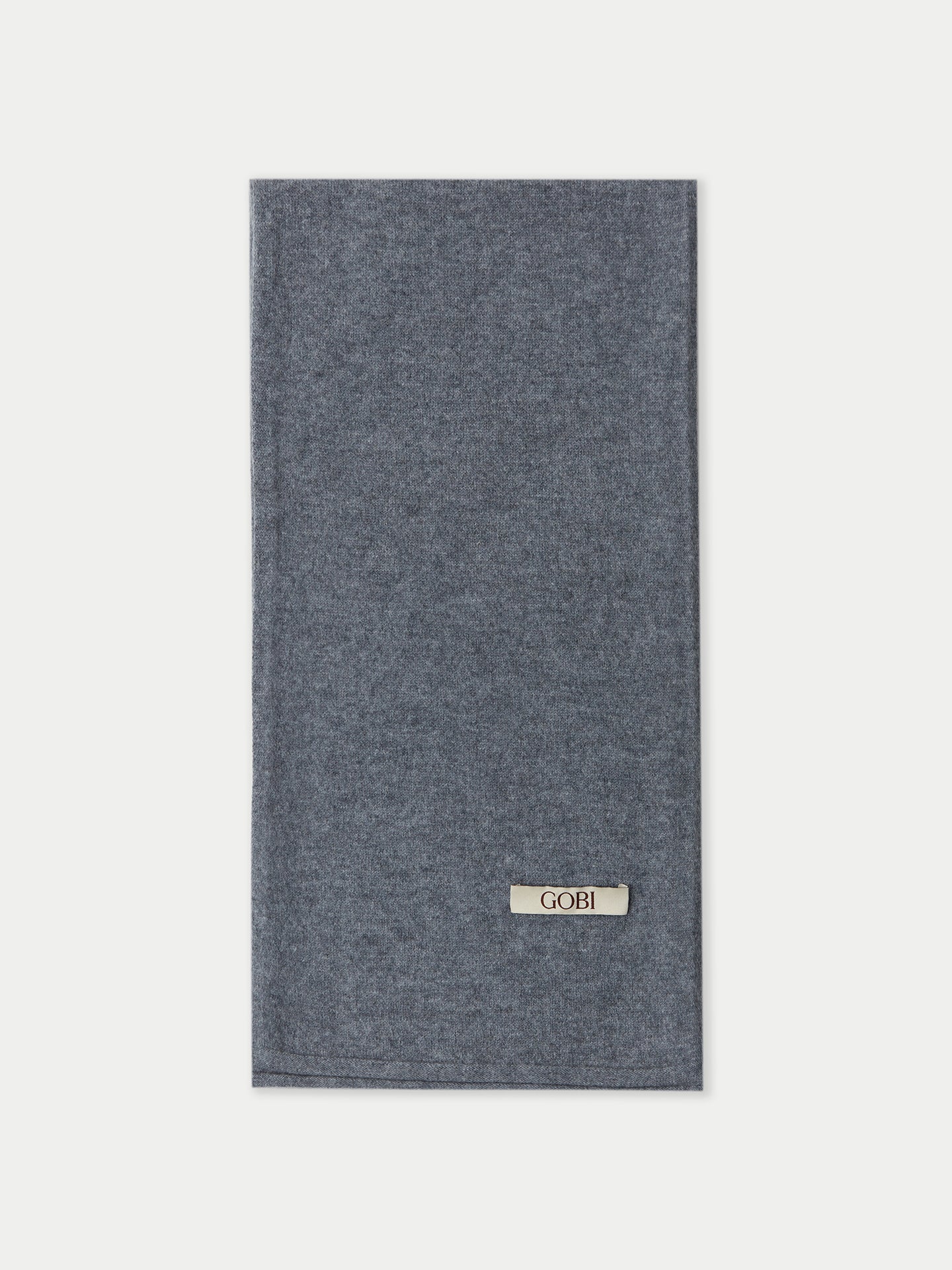 Unisex Cashmere Jersey Knit Scarf Dim Gray - Gobi Cashmere 