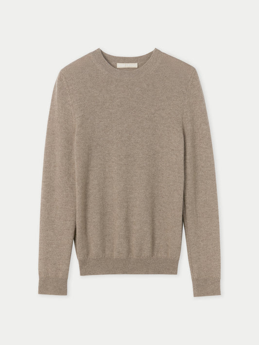 Women's Cashmere $99 Hat & Sweater Set Taupe - Gobi Cashmere