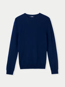 Navy blue sweater on a light gray background #color_navy