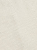 close up of a beige minimal beanie of fabric #color_off-white