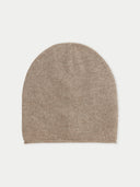 taupe colored beanie hat on a light gray background #color_taupe