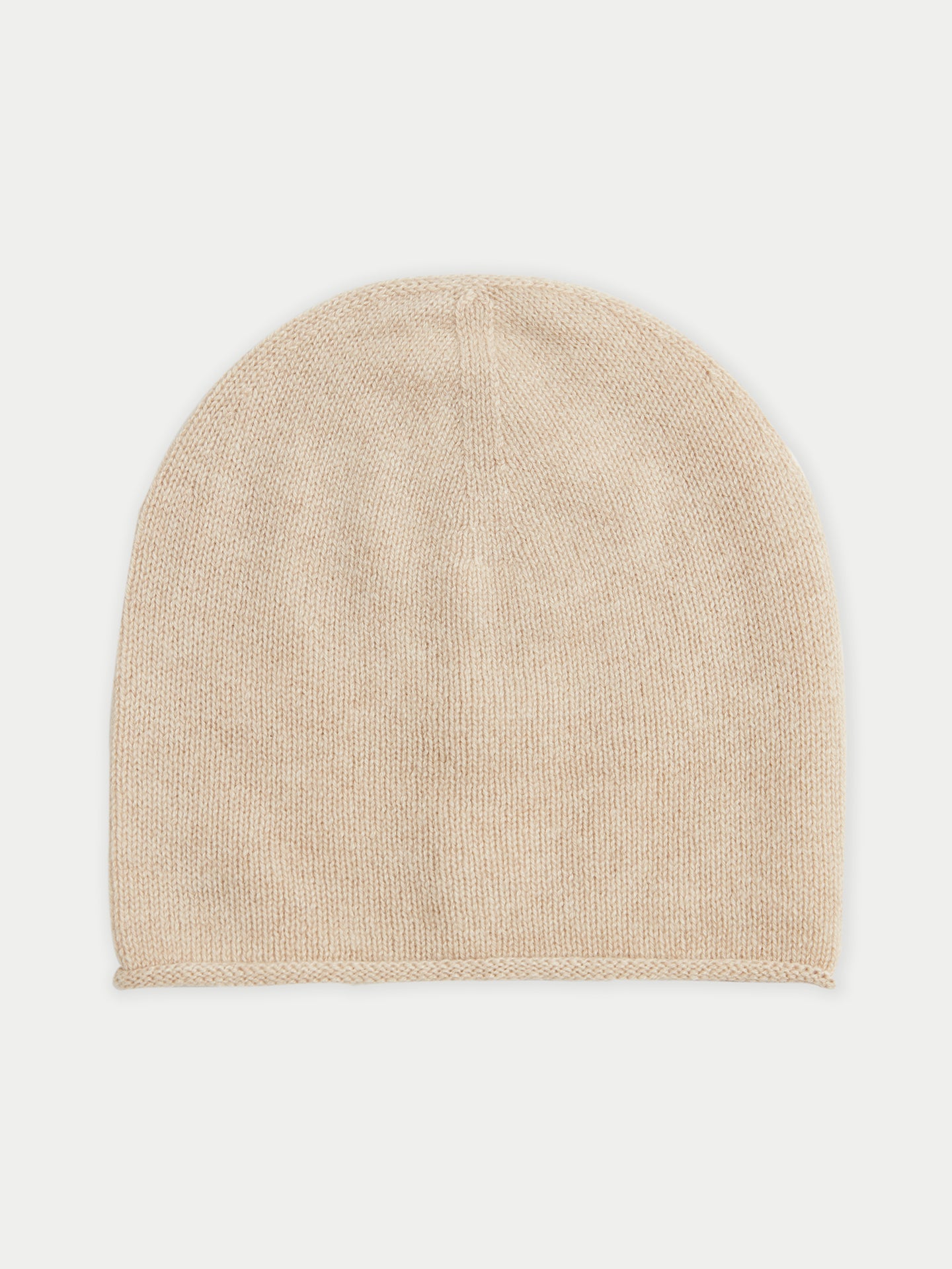 Women's Cashmere $99 Hat & Sweater Set Beige - Gobi Cashmere