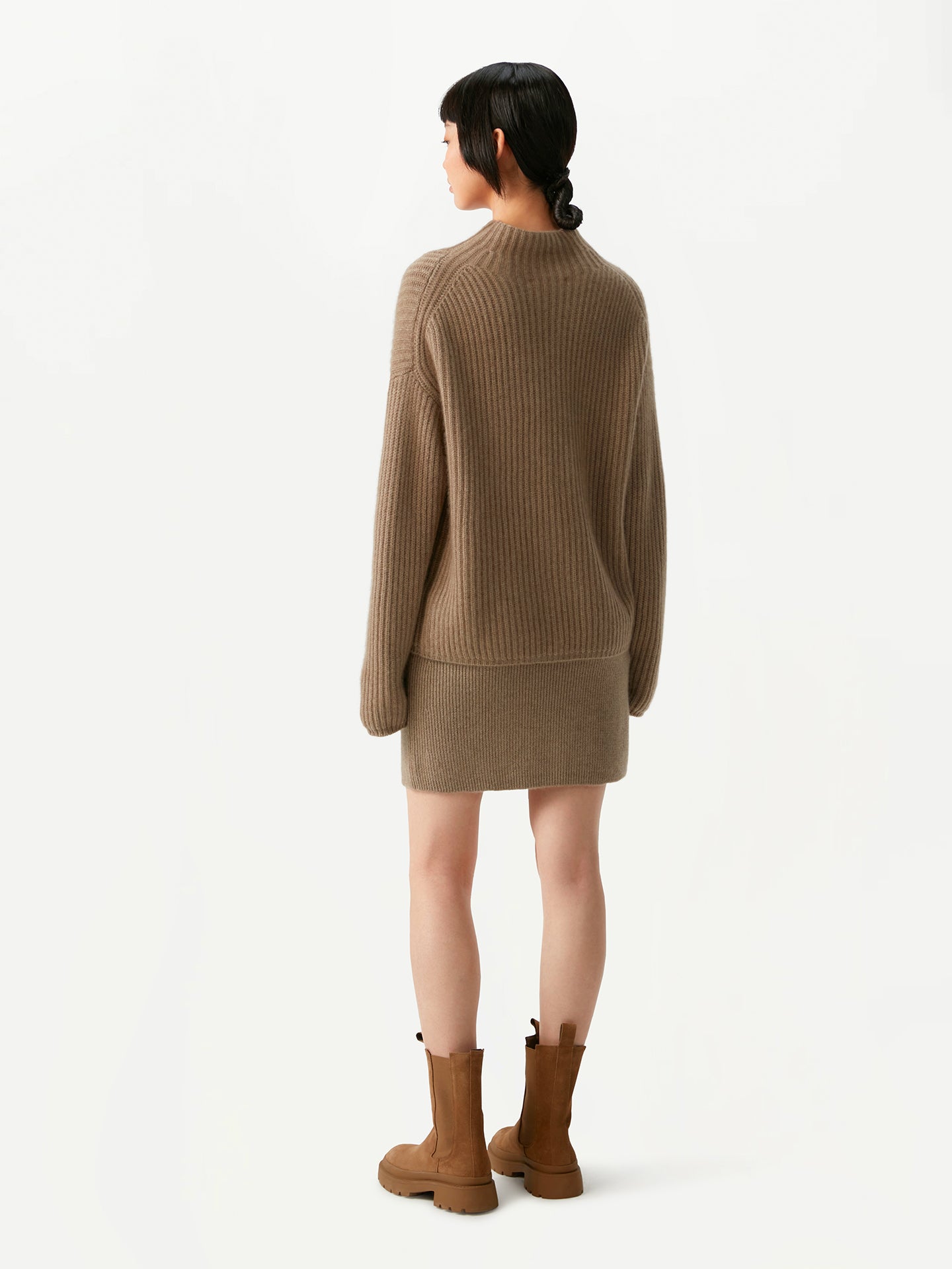 Organic Color Cashmere Mini Skirt