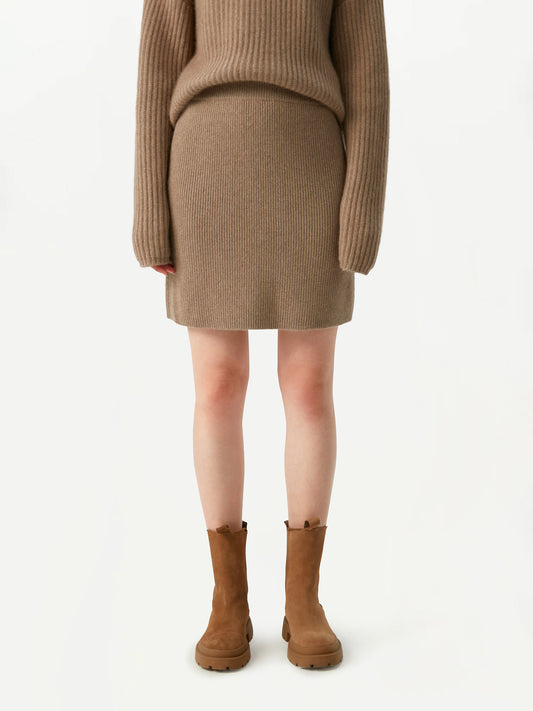 Organic Colour Cashmere Mini Skirt