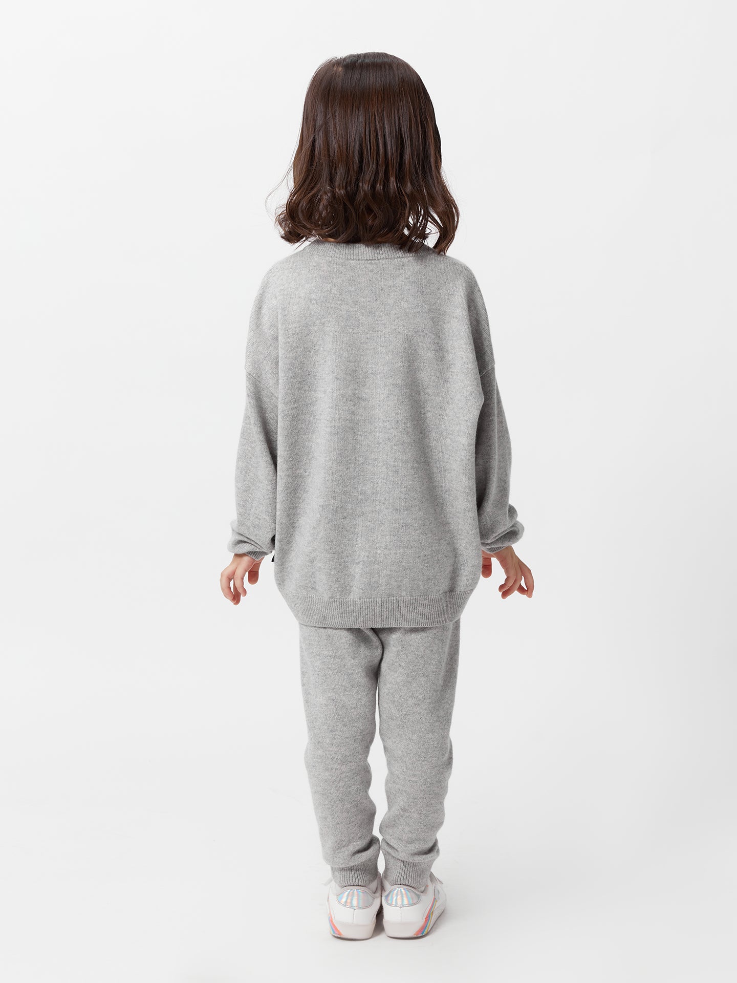 Kids Cashmere Track Pants Dawn Blue - Gobi Cashmere
