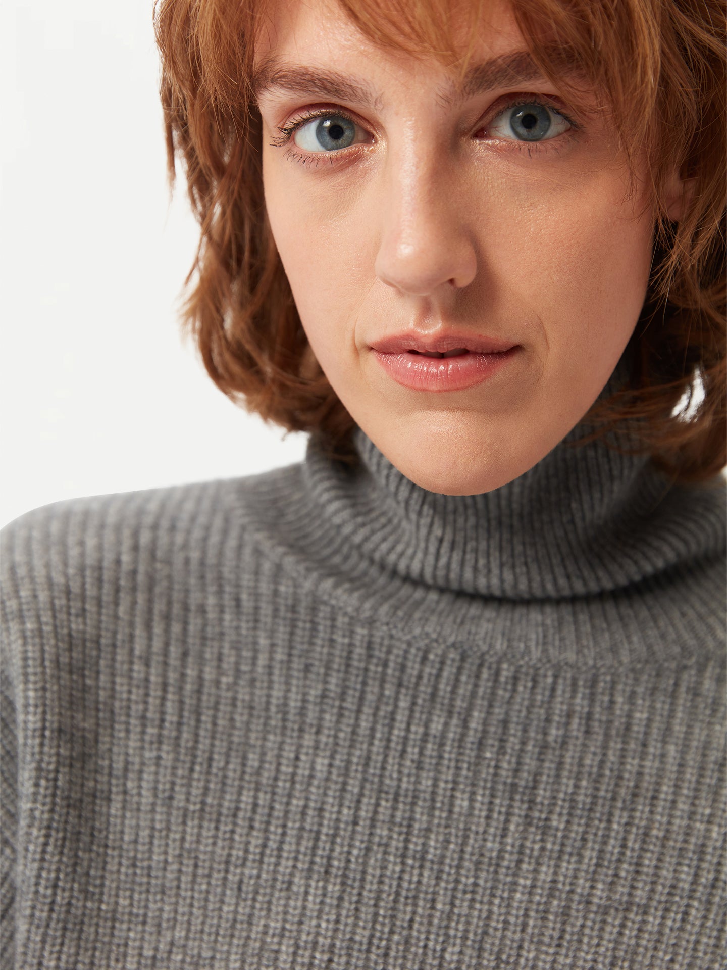 Belted Cashmere Turtleneck