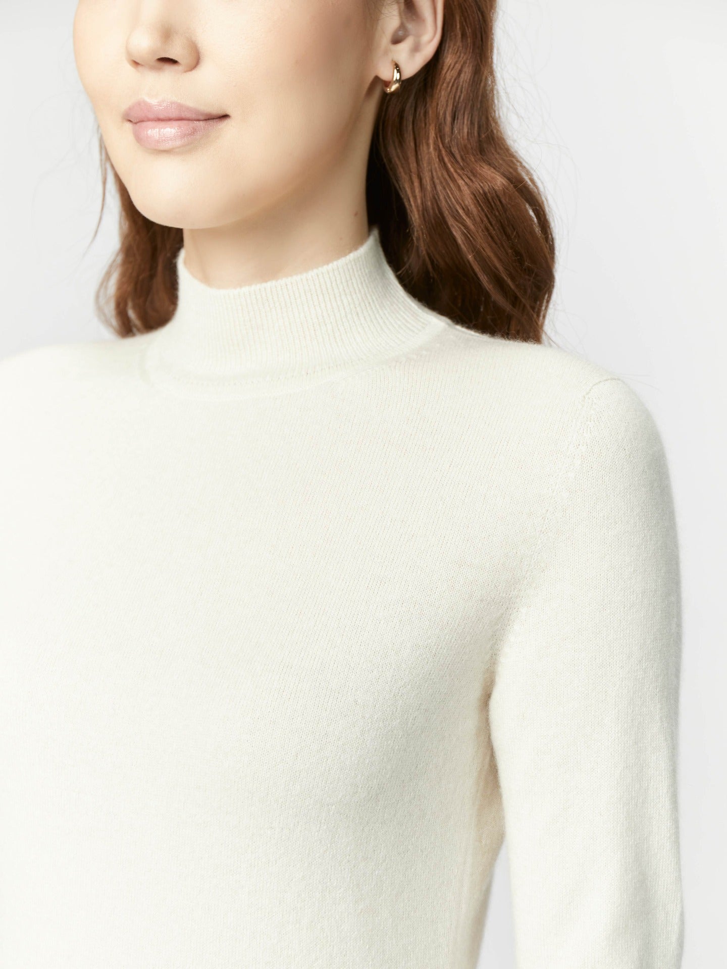 Cashmere Mock Neck Sweater