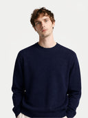 Essential Crewneck Cashmere Sweater Navy - Gobi Cashmere #color_navy