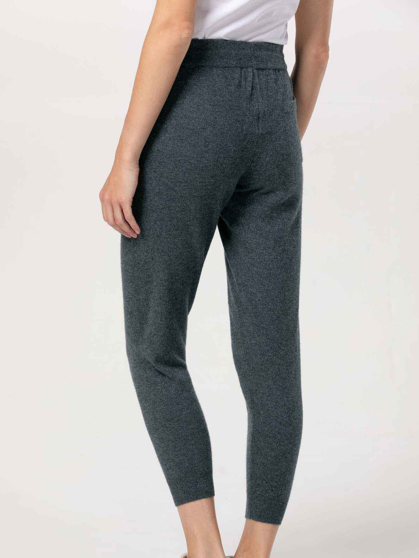 Women's Cashmere Jogger Dim Gray -  Gobi Cashmere