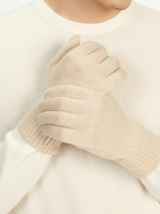 Organic Cashmere Color Men's Gloves