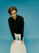 Cashmere Bomber Black - Gobi Cashmere #color_black