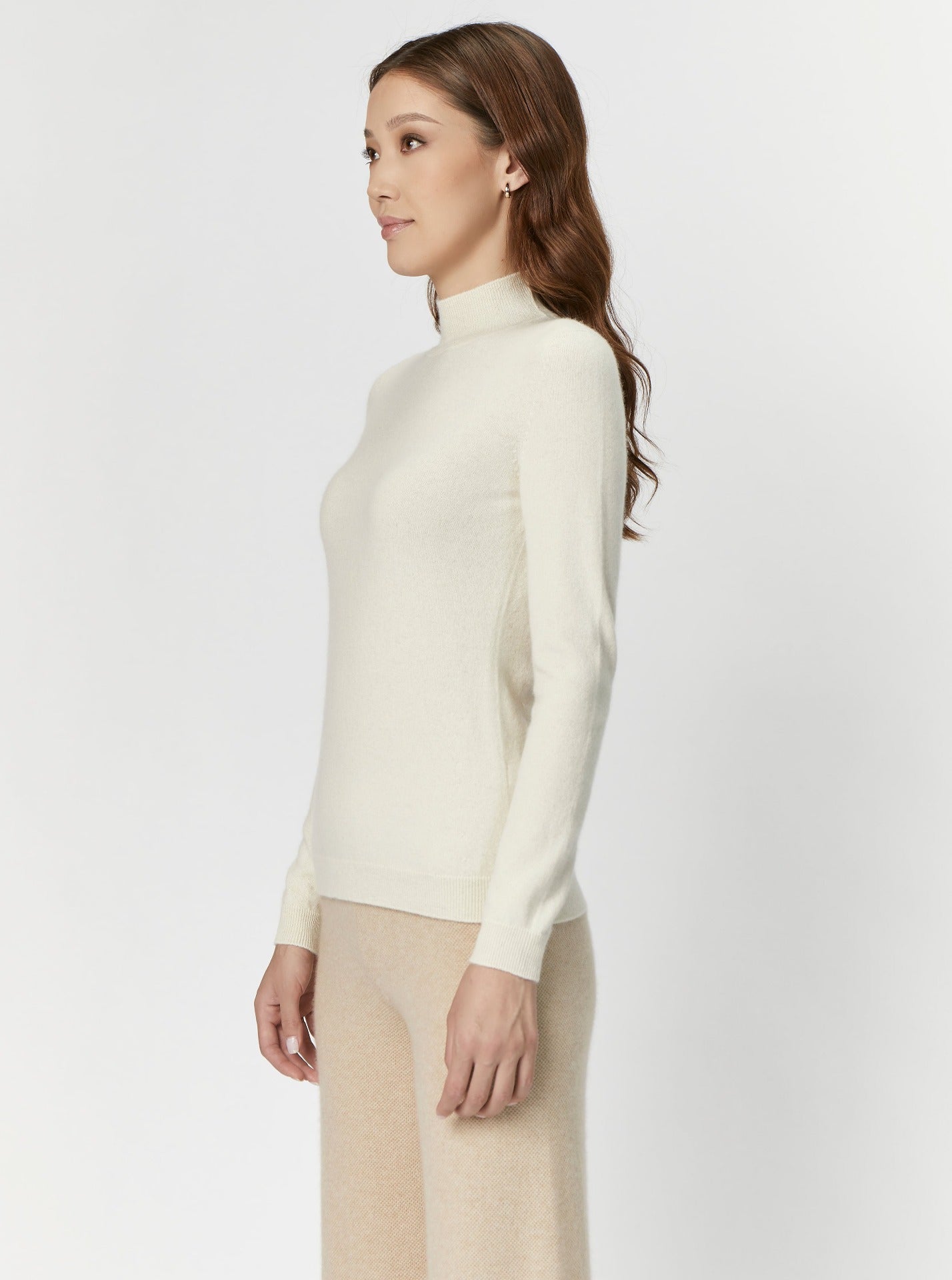 Cashmere Mock Neck Sweater