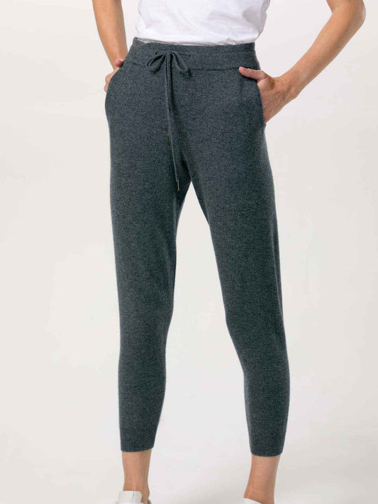 Women's Cashmere Jogger Dim Gray -  Gobi Cashmere