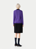 Essential Cashmere Crewneck Sweater Grape Jam - Gobi Cashmere #color_grape-jam
