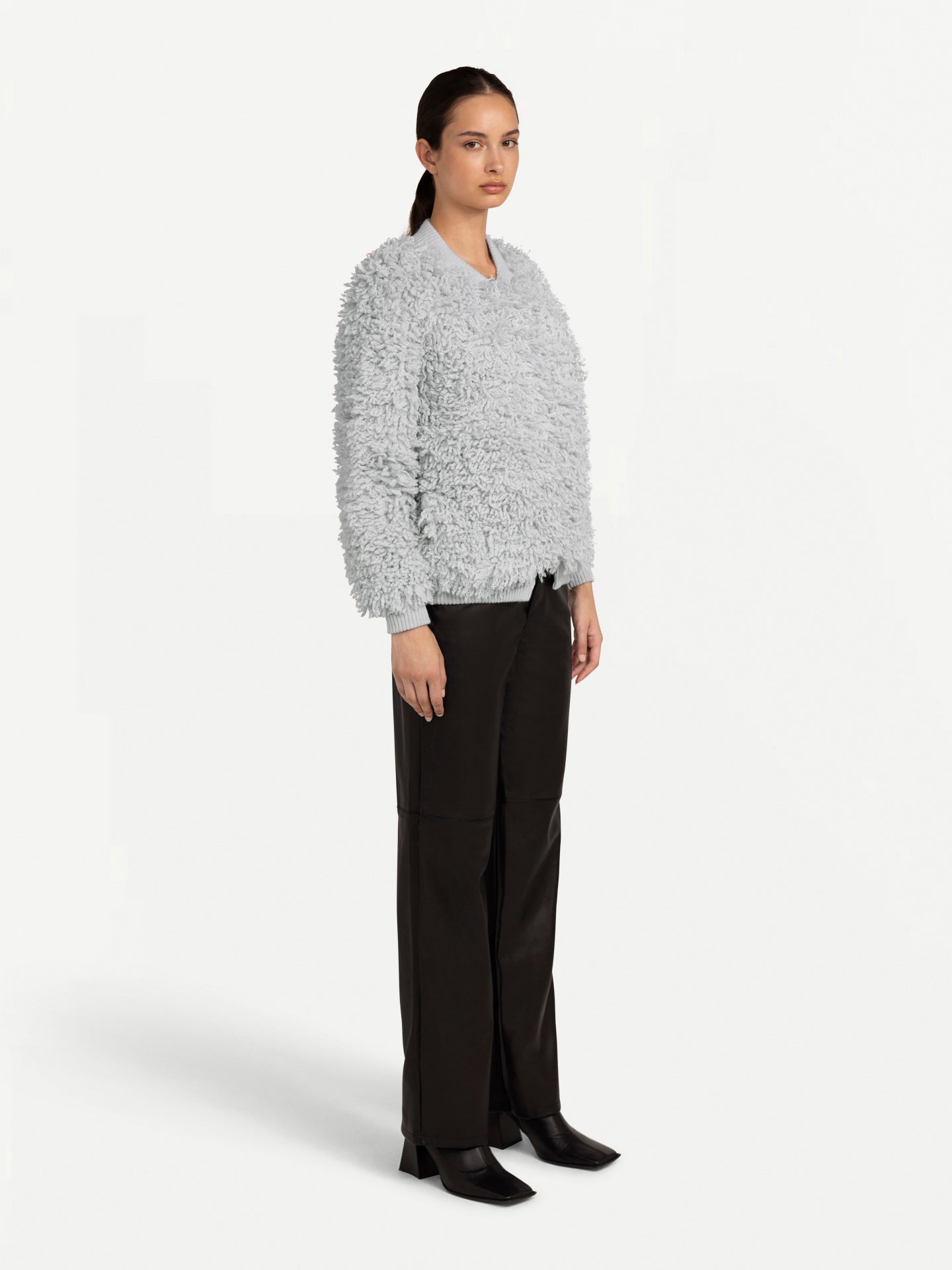 Loop-Stitch Cashmere Cardigan