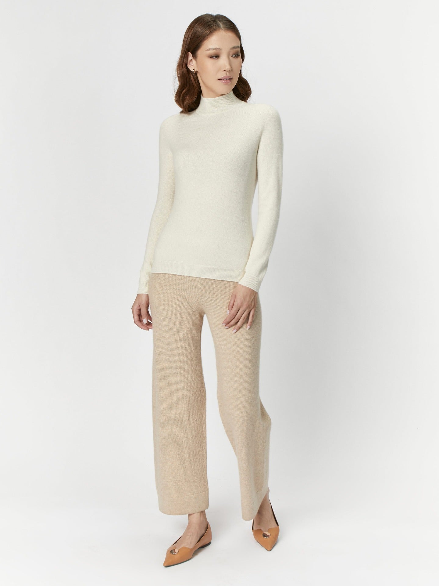 Cashmere Mock Neck Sweater