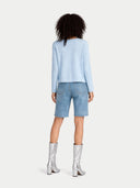 Boatneck Cotton Silk Cashmere Blend Sweater Aquamarine - Gobi Cashmere #color_aquamarine