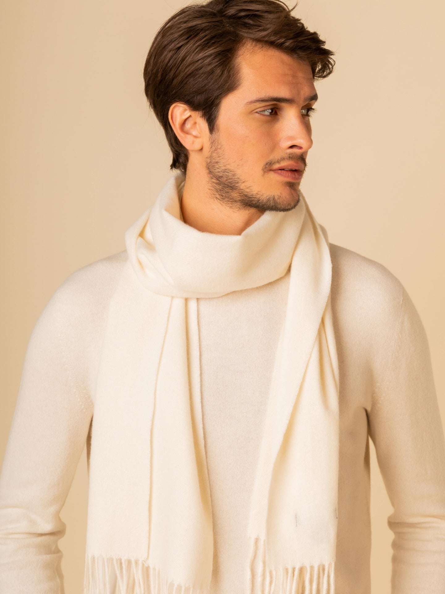 Organic Color Fringe Scarf