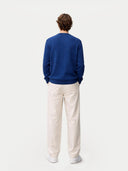 Essential Crewneck Cashmere Sweater Navy Peony - Gobi Cashmere #color_navy-peony