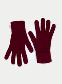Pair of maroon gloves on a white background #color_bordeaux