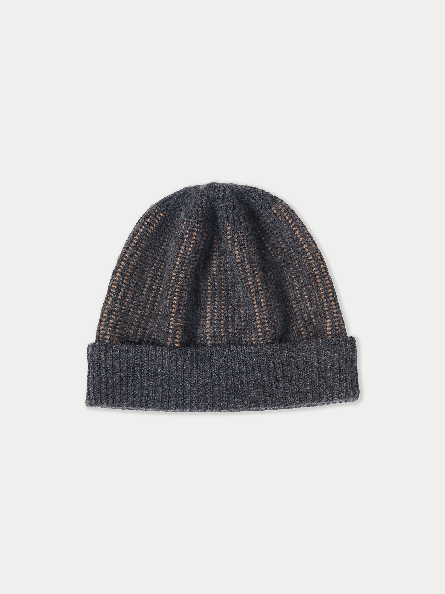 Cashmere Ribbed Knit Hat