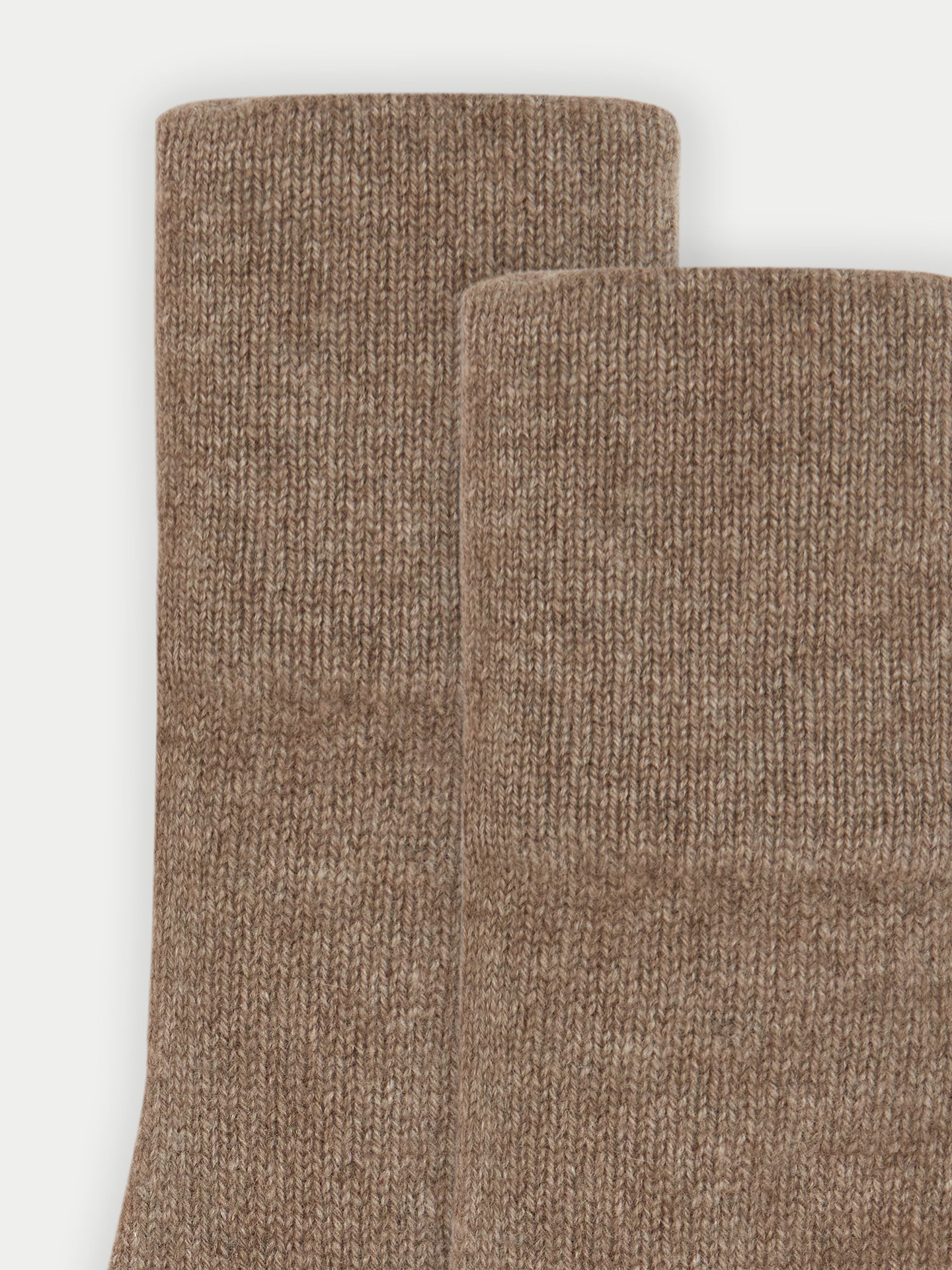 Women's Organic Color Cashmere Extra Long Gloves Taupe - Gobi Cashmere