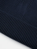 Close-up of a navy blue knitted fabric texture #color_navy-blazer