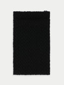 Black textured scarf on a white background #color_black