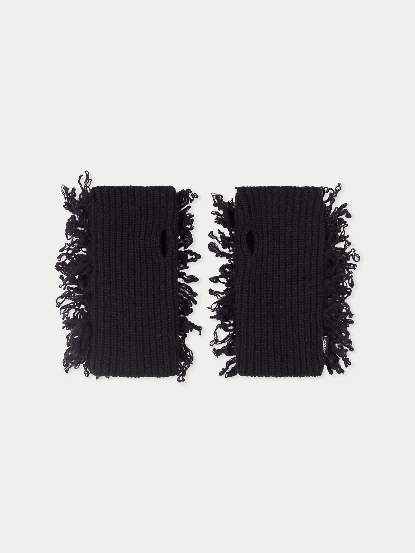 Cashmere Fingerless Gloves Black - Gobi Cashmere 