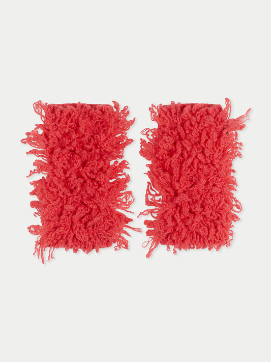 Cashmere Fingerless Gloves Sugar Coral - Gobi Cashmere