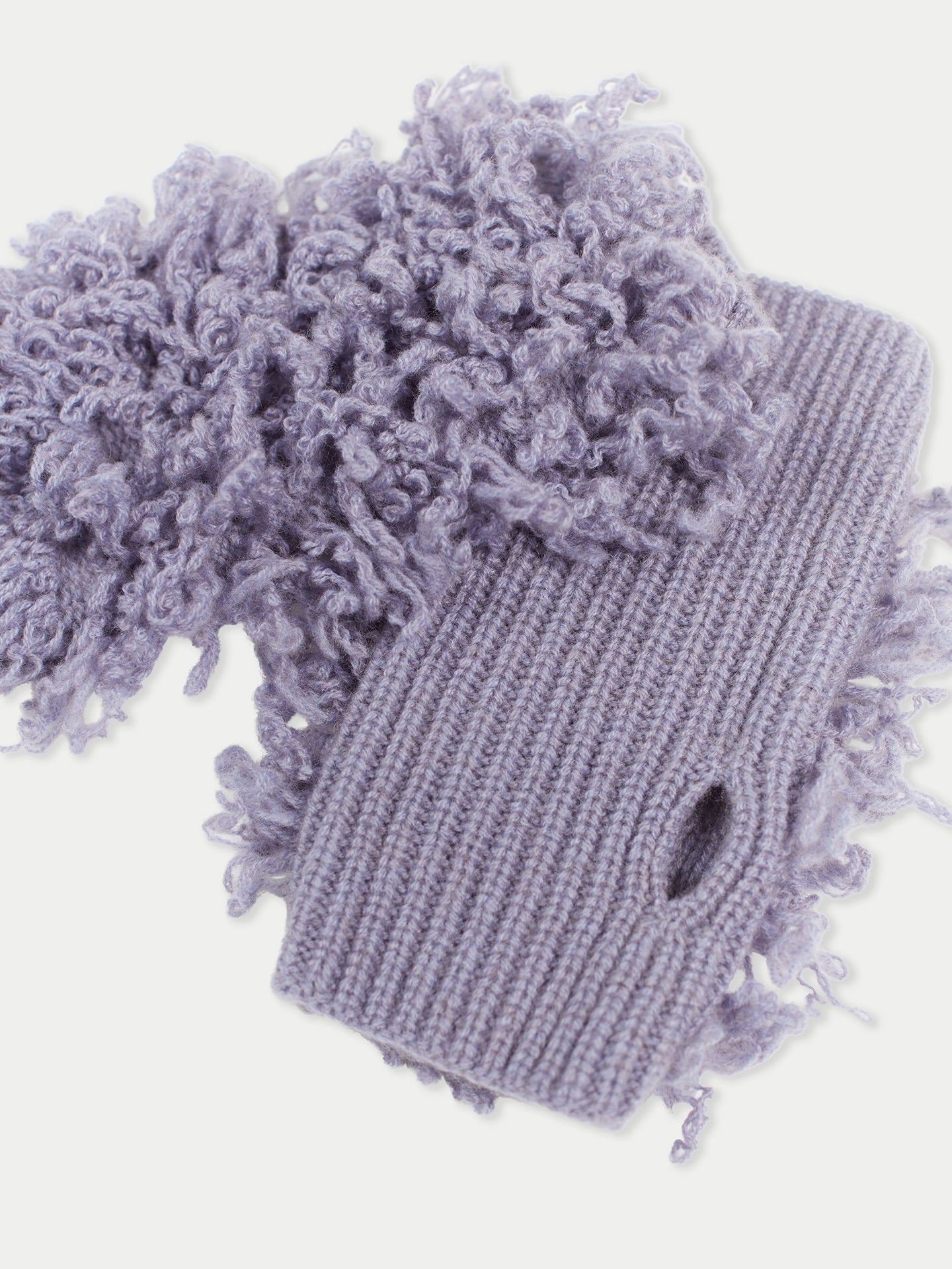 Cashmere Fingerless Gloves Purple ash - Gobi Cashmere