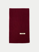 Maroon scarf with 'Gobi' label on a light gray background #color_bordeaux