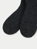 close up footprint side of dark gray socks #color_charcoal
