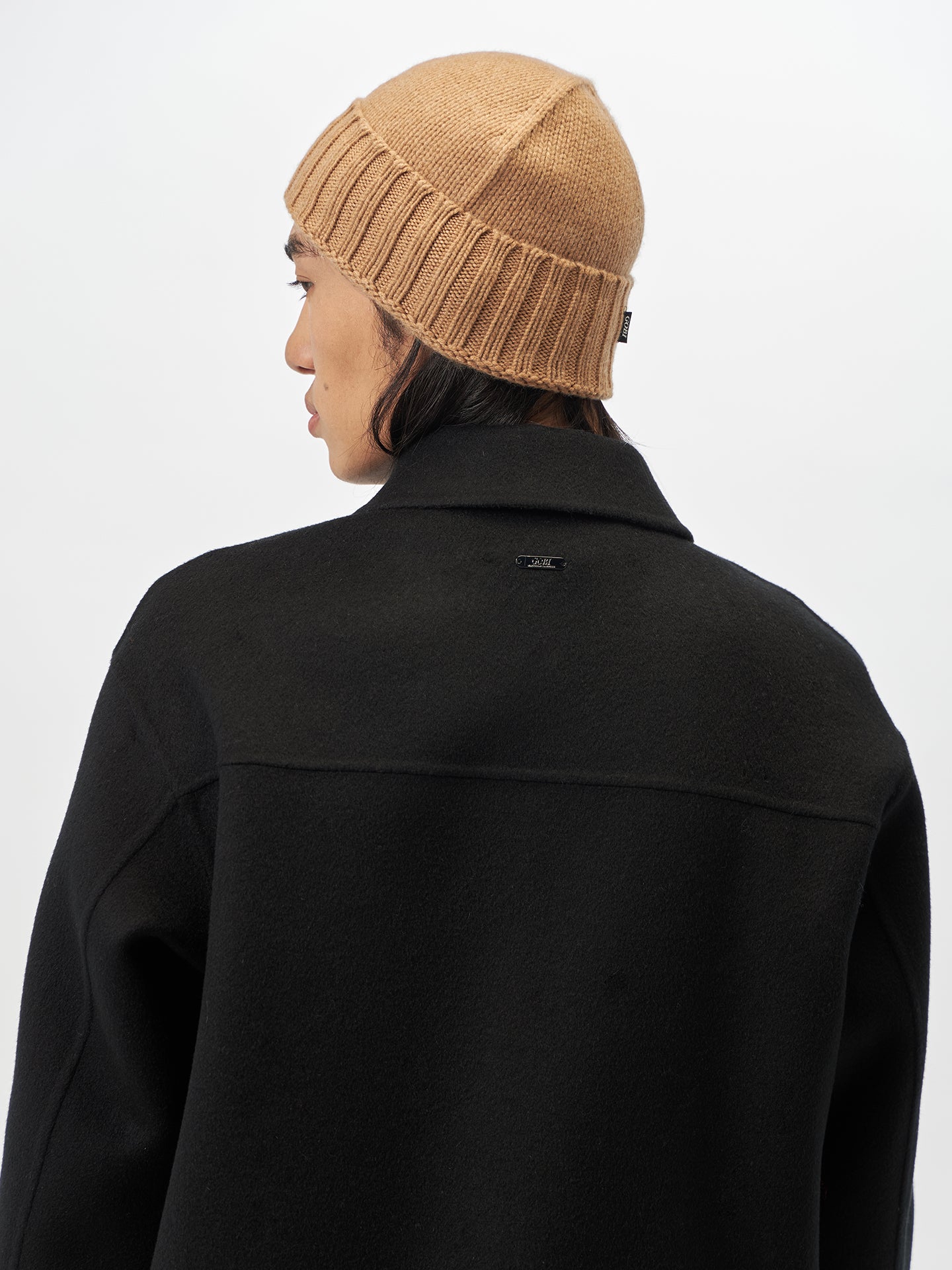 Unisex Cashmere Basic Beanie Almond - Gobi Cashmere