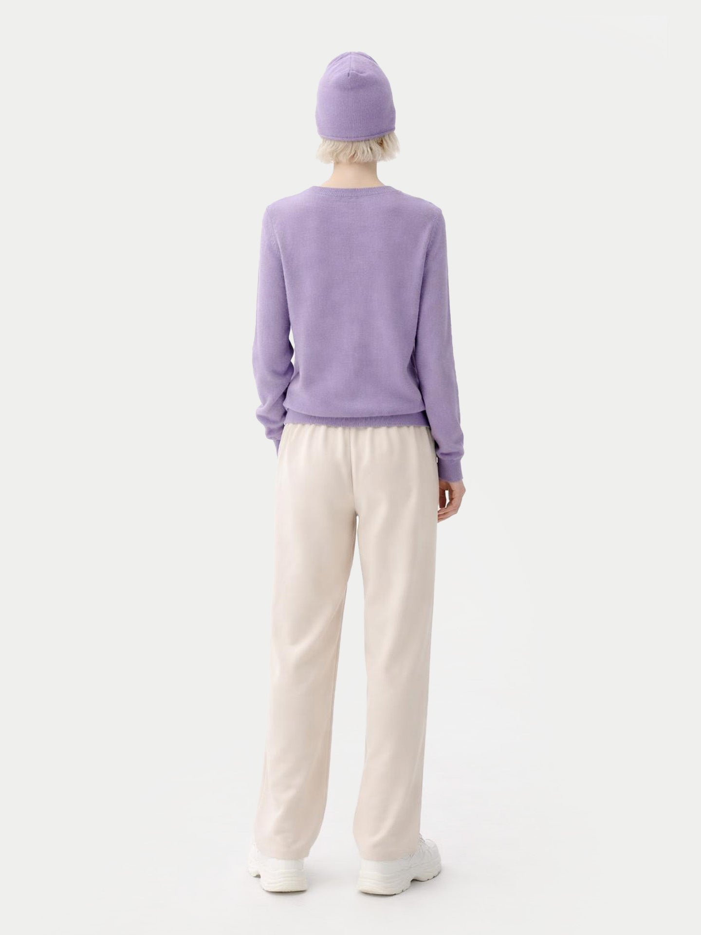 $99 Cashmere Hat & Sweater Purple Ash - Gobi Cashmere