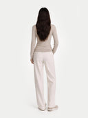 Organic Color Essential Cashmere Turtleneck Sweater Taupe - Gobi Cashmere #color_taupe