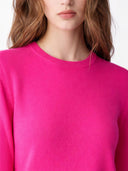 Essential Cashmere Crewneck Sweater Magenta - Gobi Cashmere #color_magenta