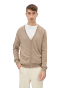 Essential Cashmere V-Neck Cardigan in Taupe
