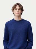Essential Crewneck Cashmere Sweater Navy Peony - Gobi Cashmere #color_navy-peony